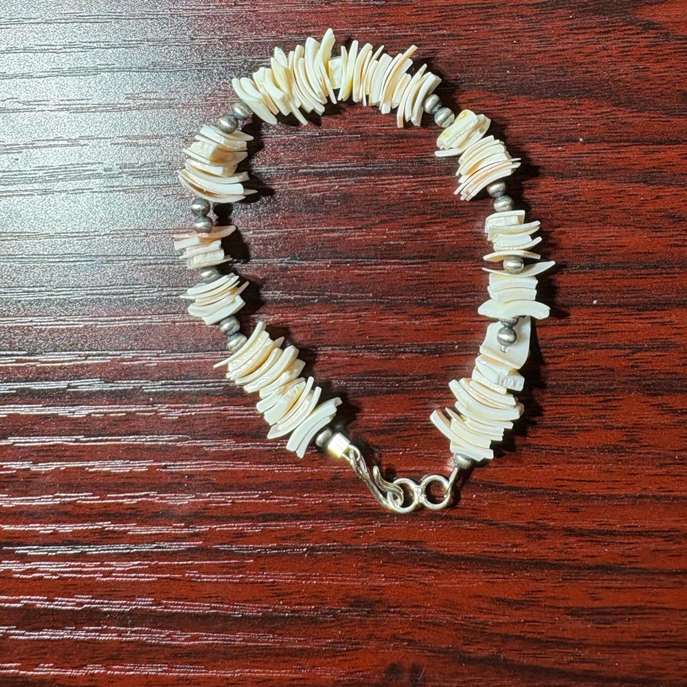 Navajo  Pink Conch Bracelet
